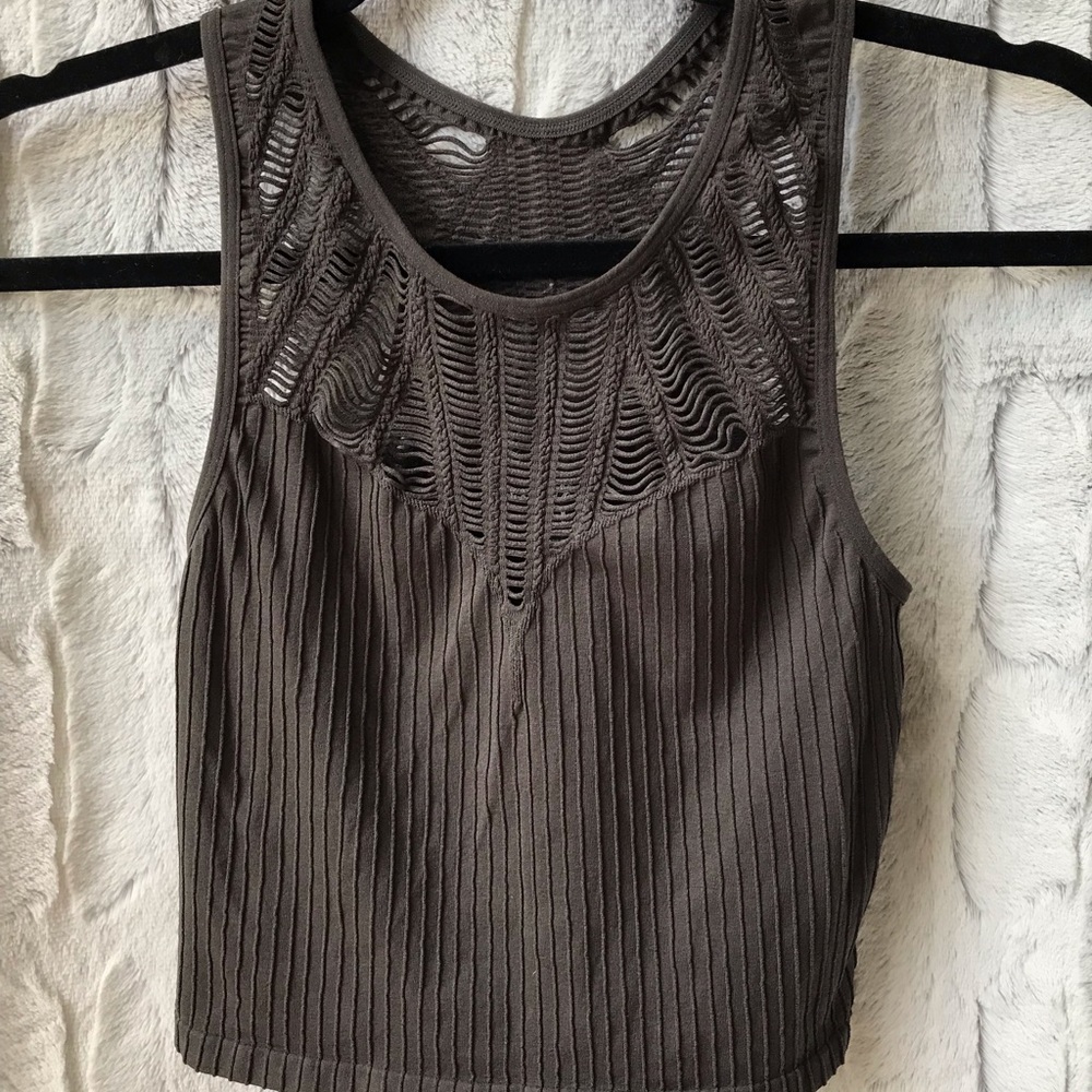 !!SOLD!! Express Stretchy Crop Racerback